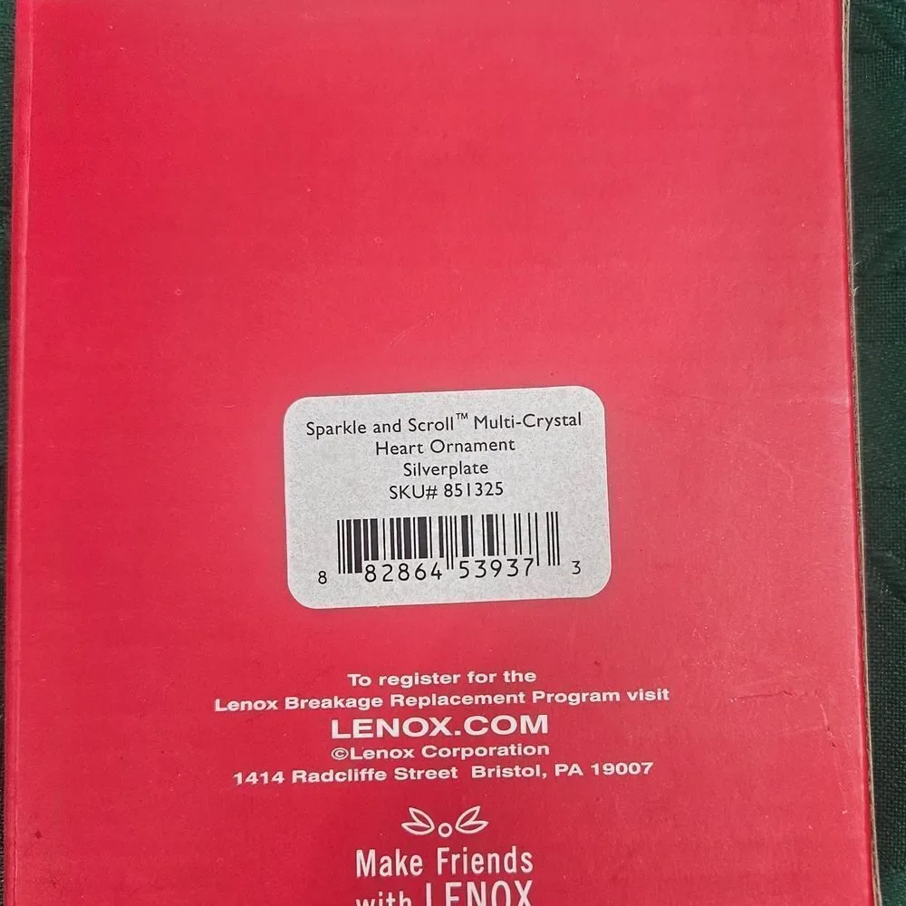 Get Both One Price Lenox Sparkle & Scroll Multi-Crystal Christmas Ornaments